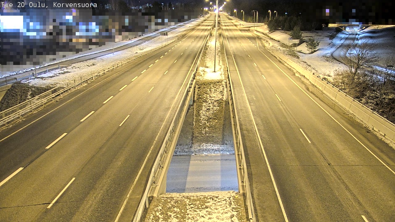 Kelikamerat Kuva Tie 20 Oulu Korvensuora, Oulu, Pohjois-Pohjanmaa