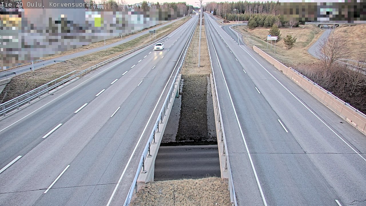Weather Camera Image Road 20 Oulu Korvensuora, Oulu, Pohjois-Pohjanmaa