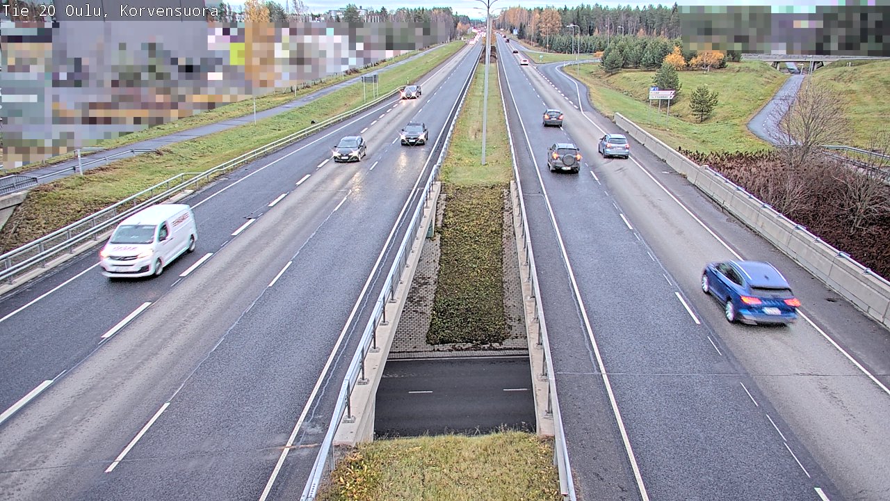 Kelikamerat Kuva Tie 20 Oulu Korvensuora, Oulu, Pohjois-Pohjanmaa