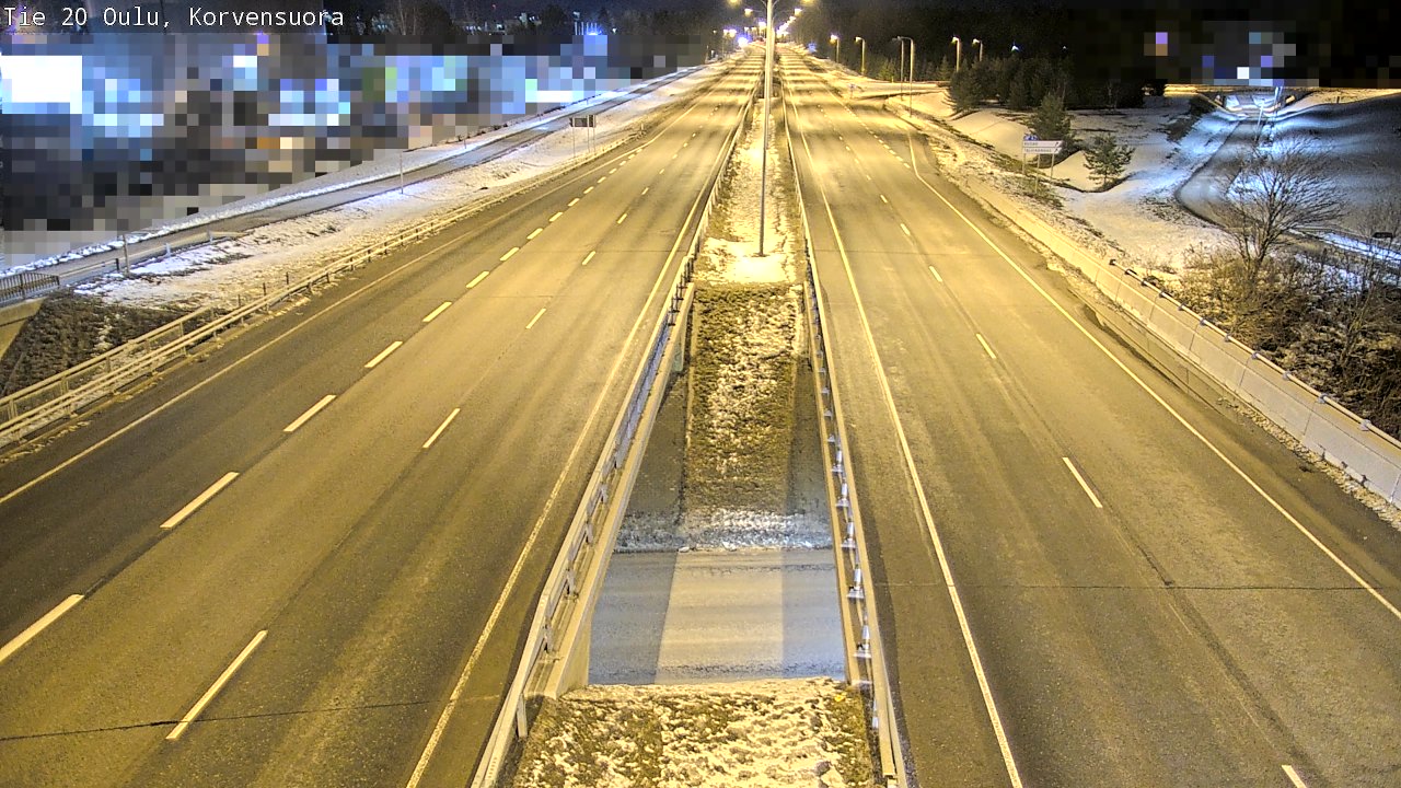 Kelikamerat Kuva Tie 20 Oulu Korvensuora, Oulu, Pohjois-Pohjanmaa