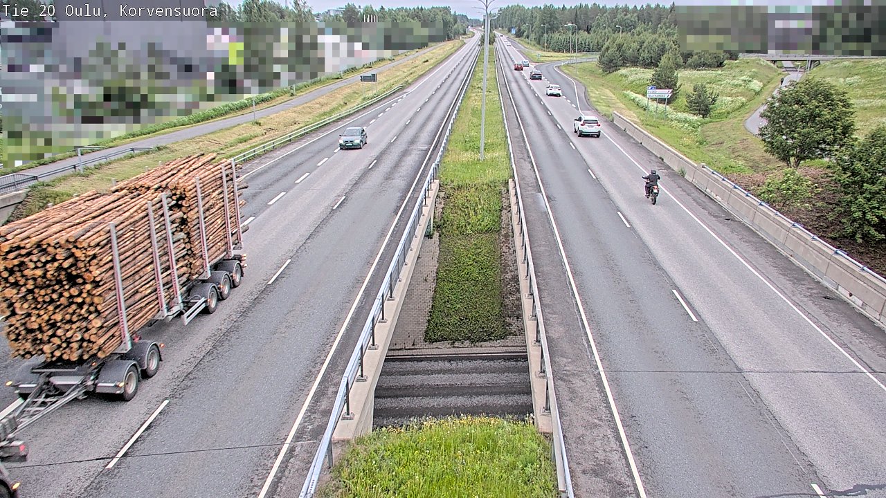 Kelikamerat Kuva Tie 20 Oulu Korvensuora, Oulu, Pohjois-Pohjanmaa
