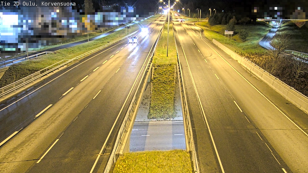 Kelikamerat Kuva Tie 20 Oulu Korvensuora, Oulu, Pohjois-Pohjanmaa