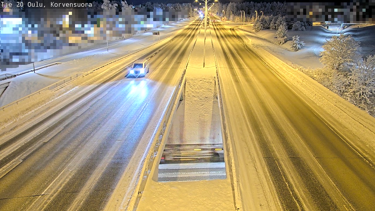 Kelikamerat Kuva Tie 20 Oulu Korvensuora, Oulu, Pohjois-Pohjanmaa