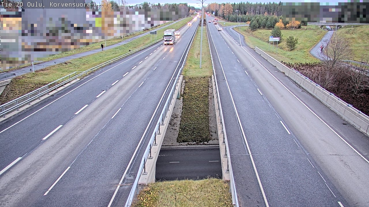 Kelikamerat Kuva Tie 20 Oulu Korvensuora, Oulu, Pohjois-Pohjanmaa