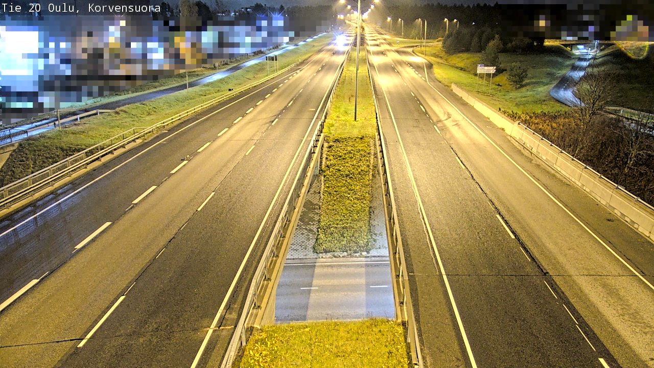 Kelikamerat Kuva Tie 20 Oulu Korvensuora, Oulu, Pohjois-Pohjanmaa