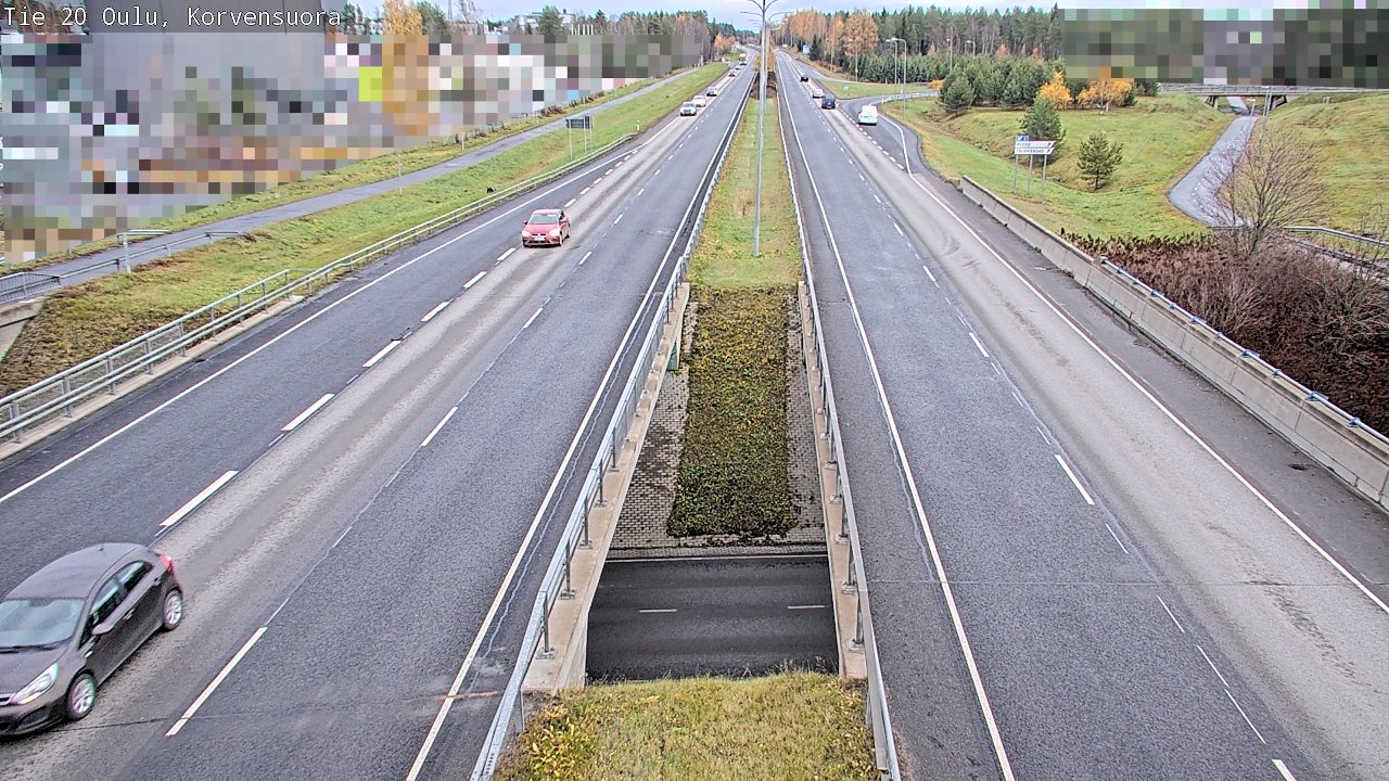 Kelikamerat Kuva Tie 20 Oulu Korvensuora, Oulu, Pohjois-Pohjanmaa