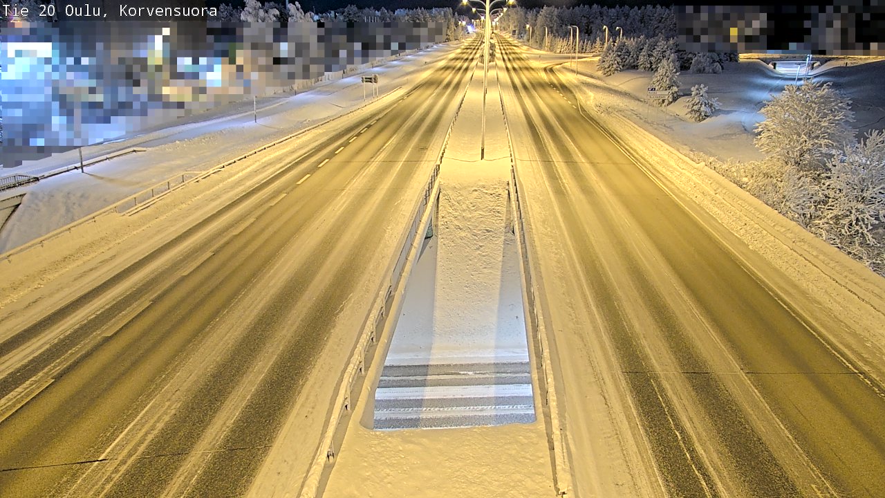 Kelikamerat Kuva Tie 20 Oulu Korvensuora, Oulu, Pohjois-Pohjanmaa