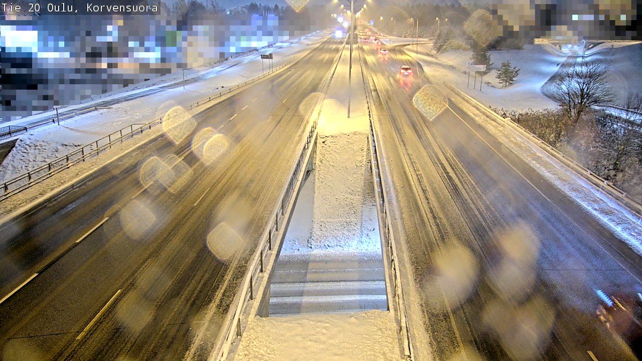 Weather Camera Image Väg 20 Uleåborg Korvensuora, Oulu, Pohjois-Pohjanmaa