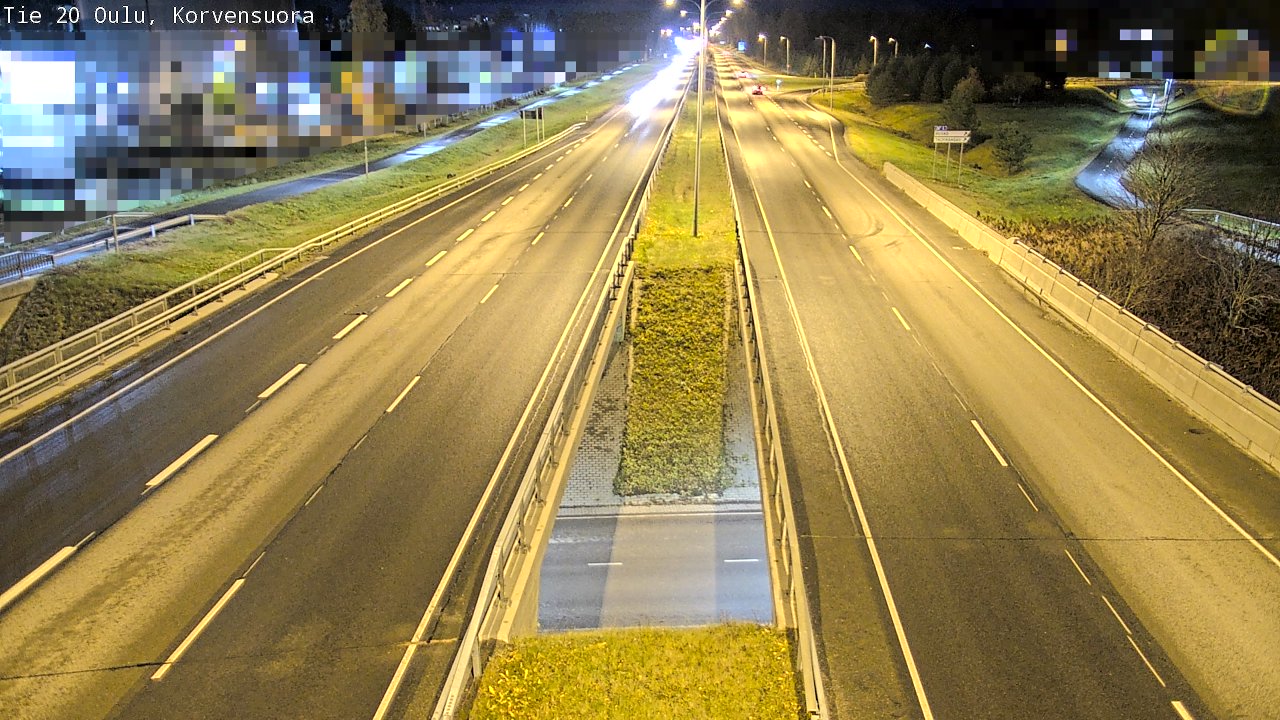 Kelikamerat Kuva Tie 20 Oulu Korvensuora, Oulu, Pohjois-Pohjanmaa