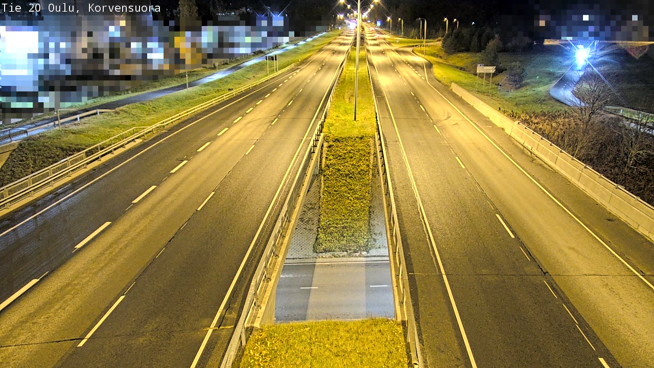 Kelikamerat Kuva Tie 20 Oulu Korvensuora, Oulu, Pohjois-Pohjanmaa