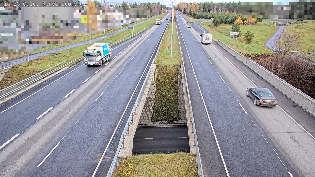Kelikamerat Kuva Tie 20 Oulu Korvensuora, Oulu, Pohjois-Pohjanmaa