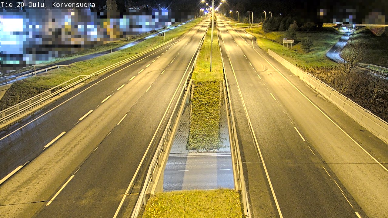 Kelikamerat Kuva Tie 20 Oulu Korvensuora, Oulu, Pohjois-Pohjanmaa