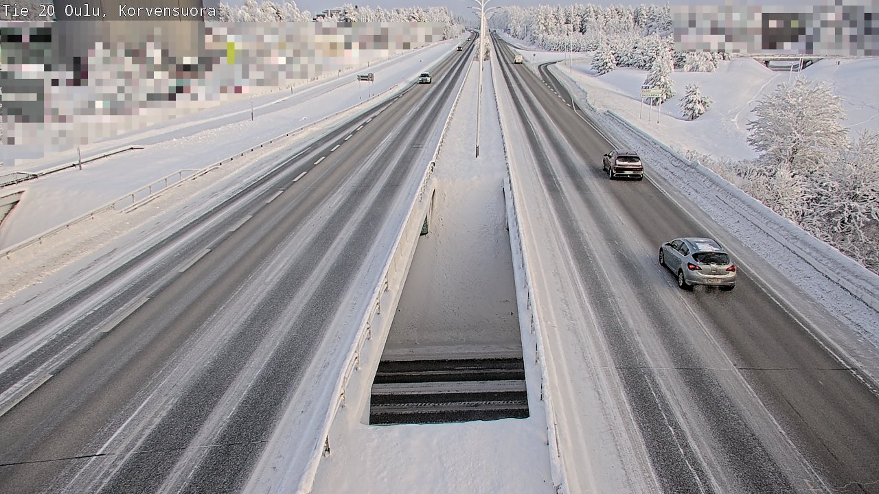 Weather Camera Image Road 20 Oulu Korvensuora, Oulu, Pohjois-Pohjanmaa