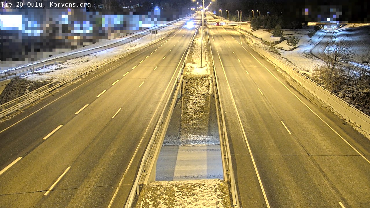 Kelikamerat Kuva Tie 20 Oulu Korvensuora, Oulu, Pohjois-Pohjanmaa