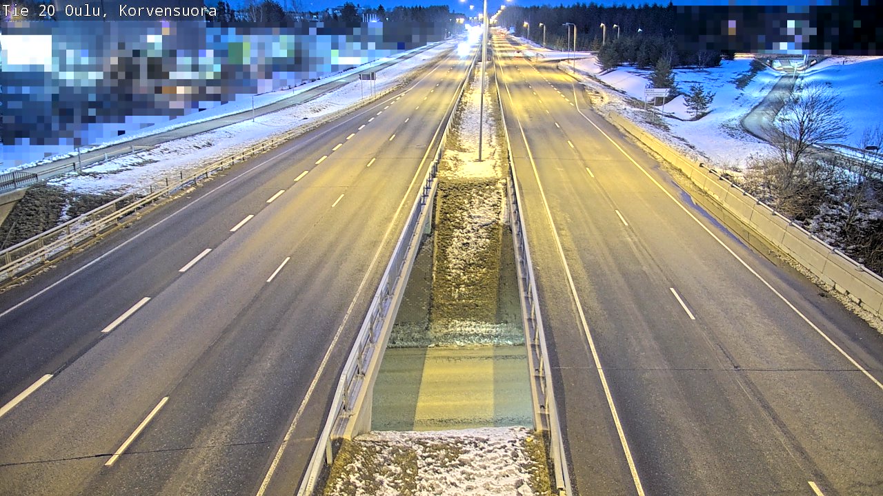 Kelikamerat Kuva Tie 20 Oulu Korvensuora, Oulu, Pohjois-Pohjanmaa