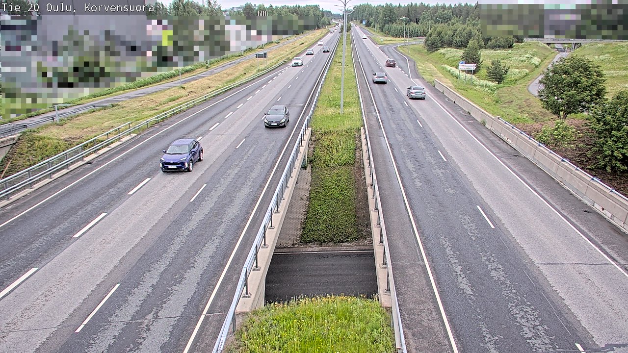 Kelikamerat Kuva Tie 20 Oulu Korvensuora, Oulu, Pohjois-Pohjanmaa