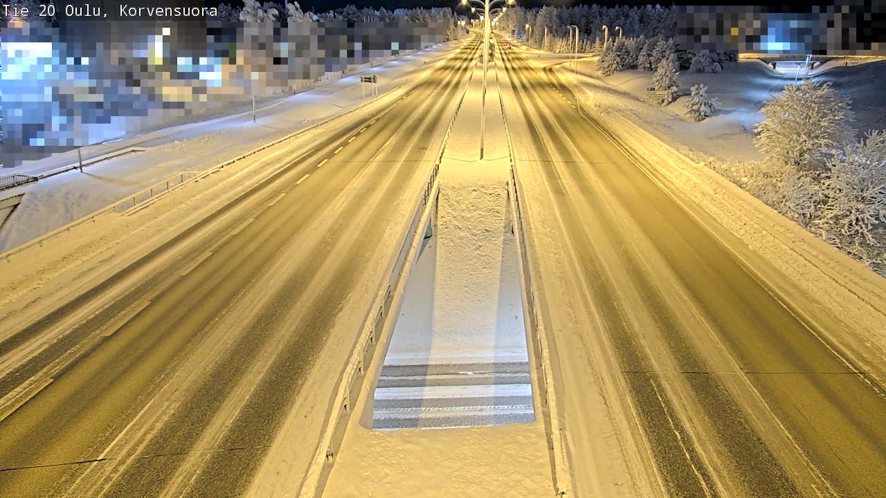 Kelikamerat Kuva Tie 20 Oulu Korvensuora, Oulu, Pohjois-Pohjanmaa