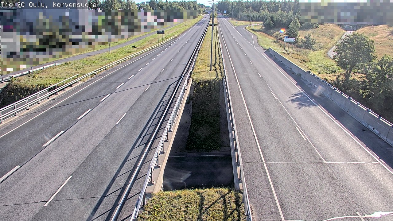 Weather Camera Image Road 20 Oulu Korvensuora, Oulu, Pohjois-Pohjanmaa