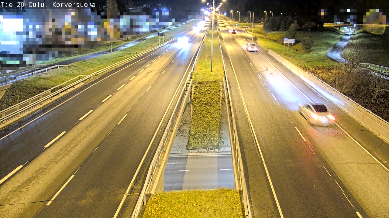 Kelikamerat Kuva Tie 20 Oulu Korvensuora, Oulu, Pohjois-Pohjanmaa