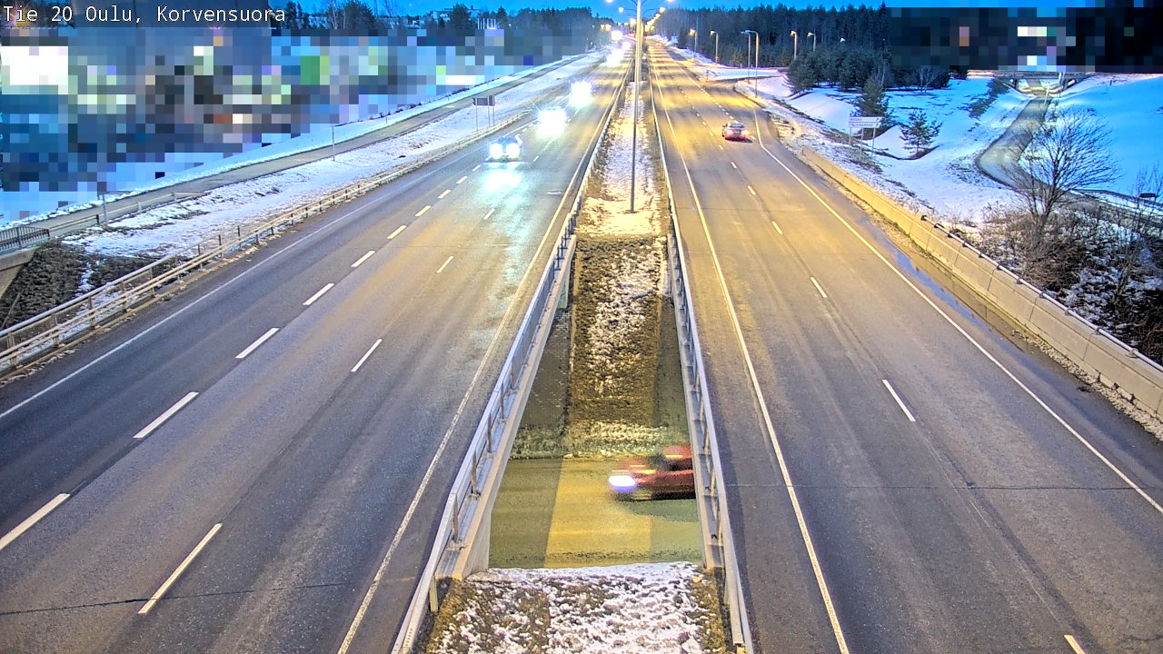 Kelikamerat Kuva Tie 20 Oulu Korvensuora, Oulu, Pohjois-Pohjanmaa