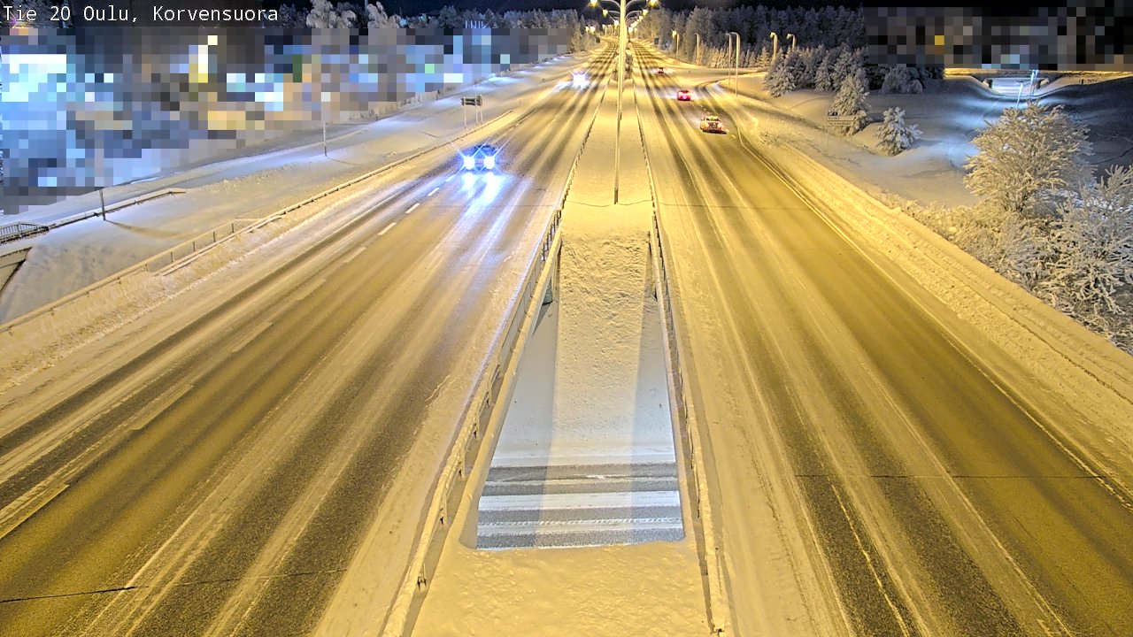 Kelikamerat Kuva Tie 20 Oulu Korvensuora, Oulu, Pohjois-Pohjanmaa