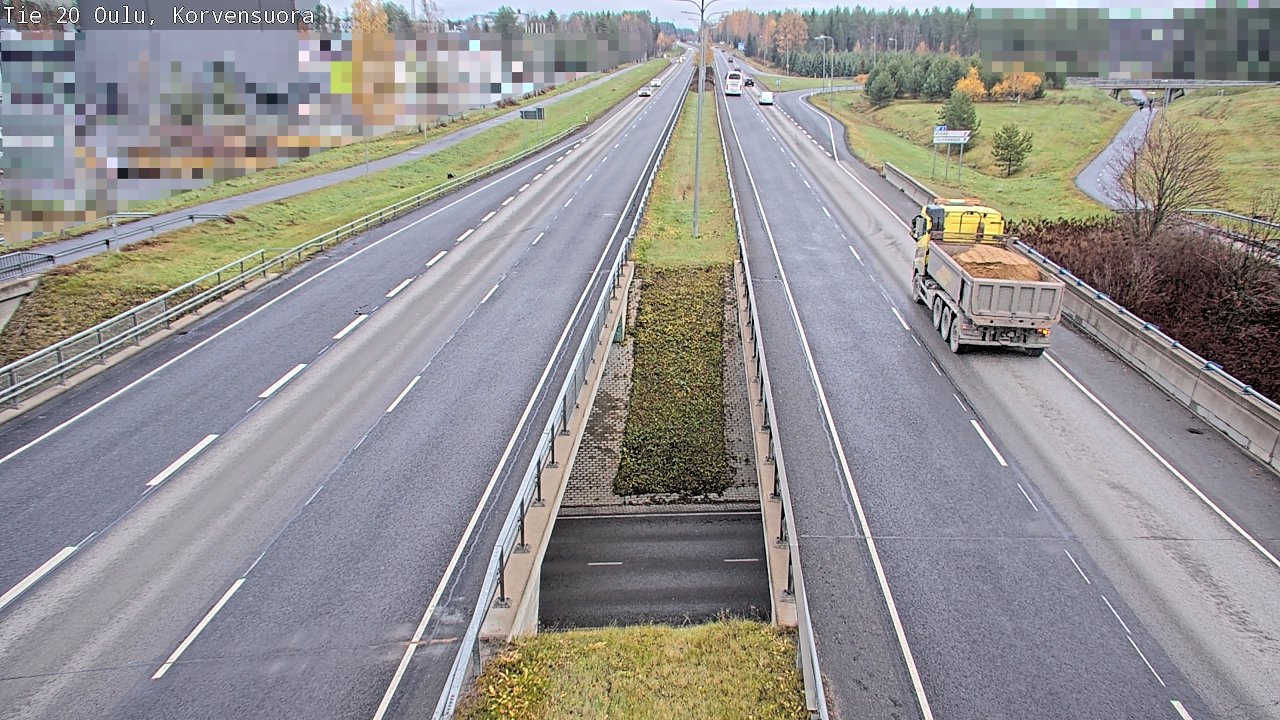 Kelikamerat Kuva Tie 20 Oulu Korvensuora, Oulu, Pohjois-Pohjanmaa