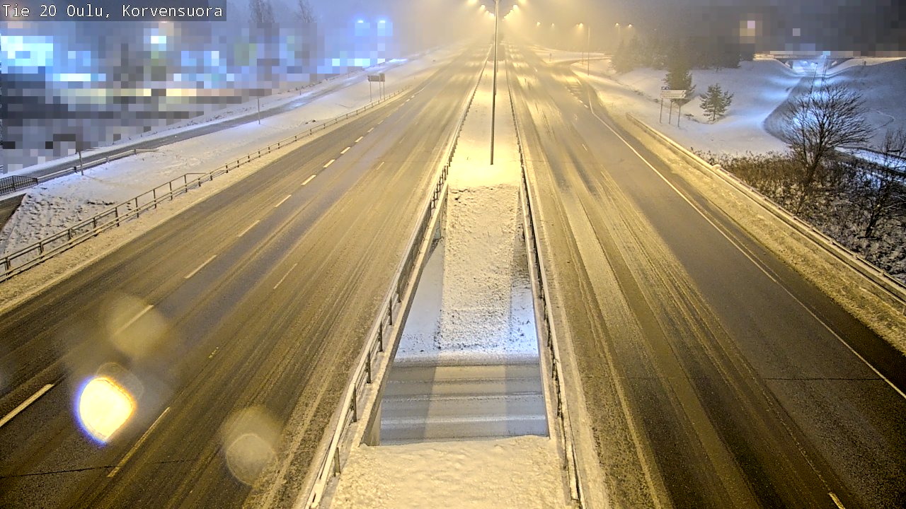 Weather Camera Image Väg 20 Uleåborg Korvensuora, Oulu, Pohjois-Pohjanmaa