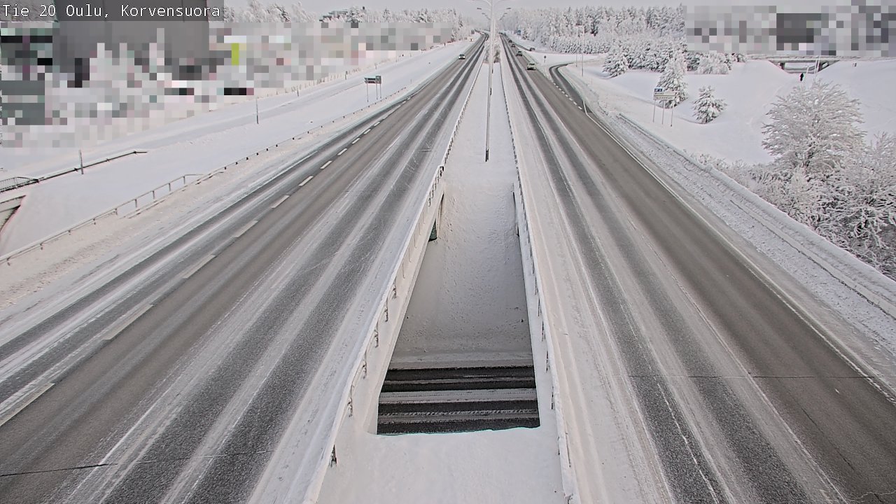 Weather Camera Image Road 20 Oulu Korvensuora, Oulu, Pohjois-Pohjanmaa