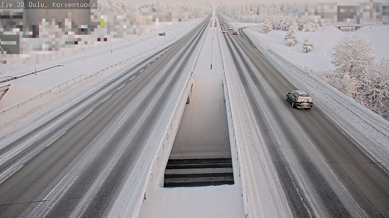 Weather Camera Image Road 20 Oulu Korvensuora, Oulu, Pohjois-Pohjanmaa