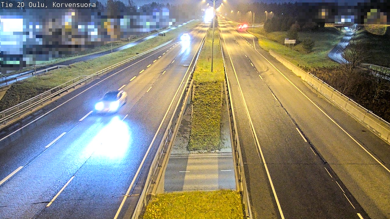 Kelikamerat Kuva Tie 20 Oulu Korvensuora, Oulu, Pohjois-Pohjanmaa