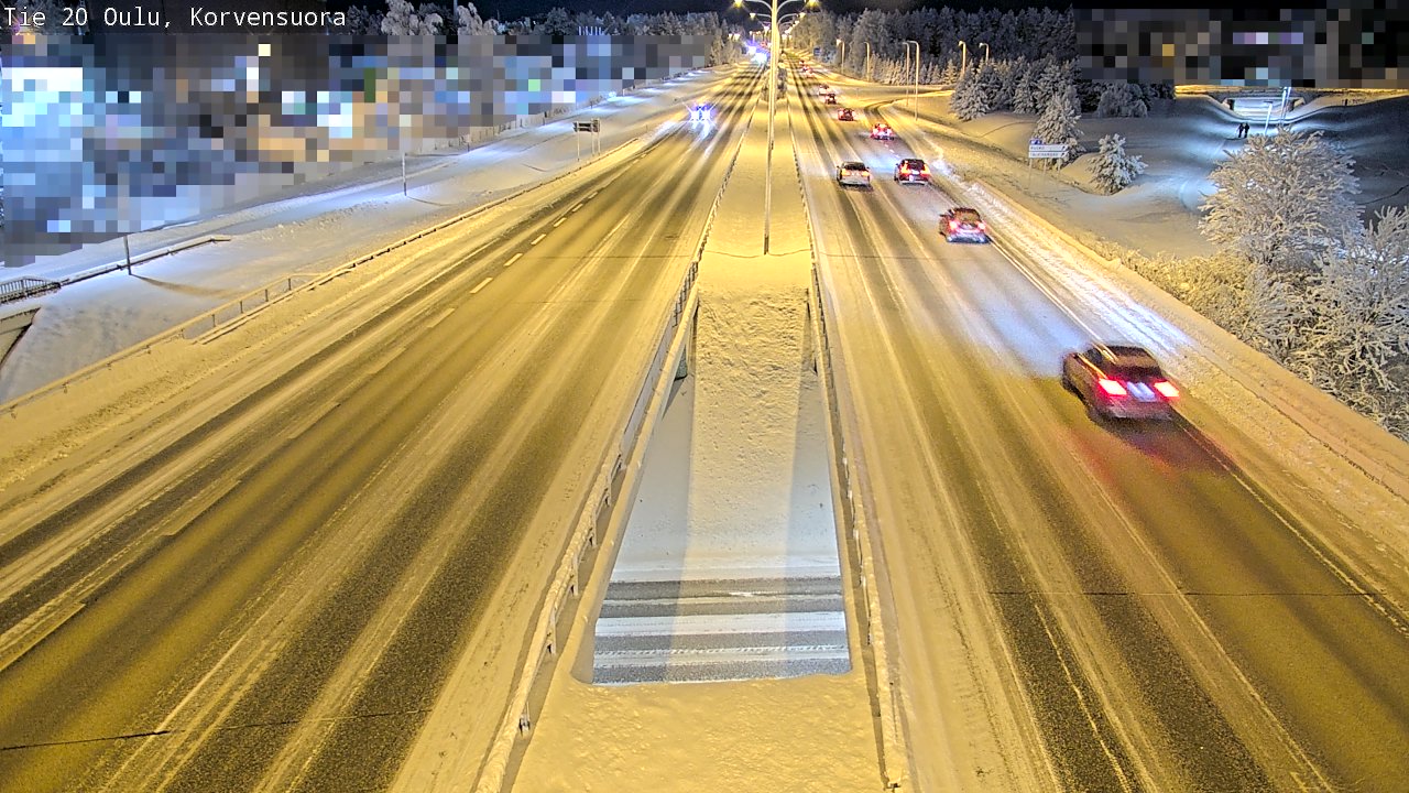 Kelikamerat Kuva Tie 20 Oulu Korvensuora, Oulu, Pohjois-Pohjanmaa