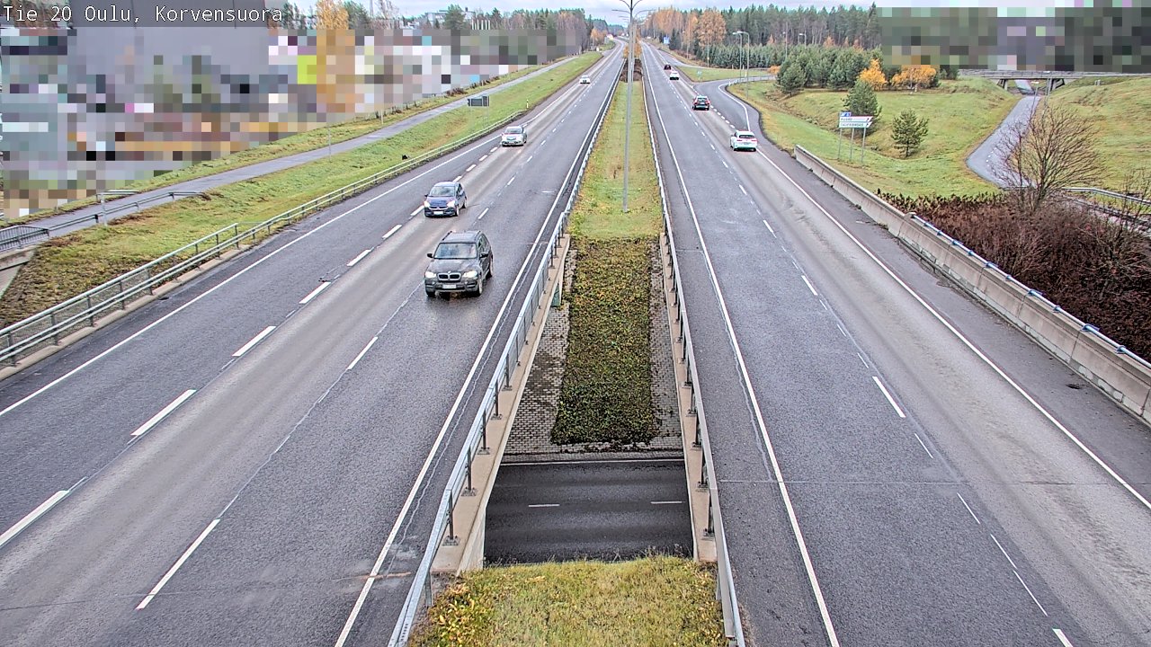 Kelikamerat Kuva Tie 20 Oulu Korvensuora, Oulu, Pohjois-Pohjanmaa