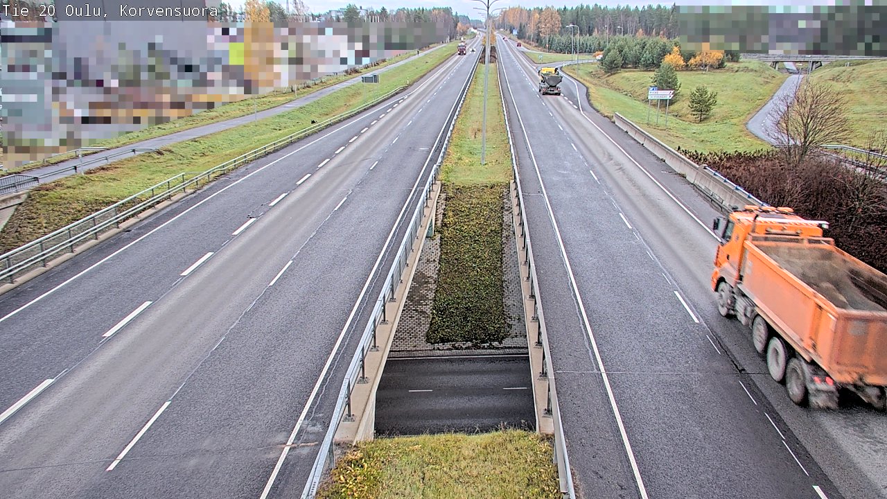 Kelikamerat Kuva Tie 20 Oulu Korvensuora, Oulu, Pohjois-Pohjanmaa