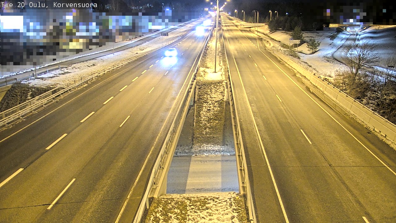 Kelikamerat Kuva Tie 20 Oulu Korvensuora, Oulu, Pohjois-Pohjanmaa