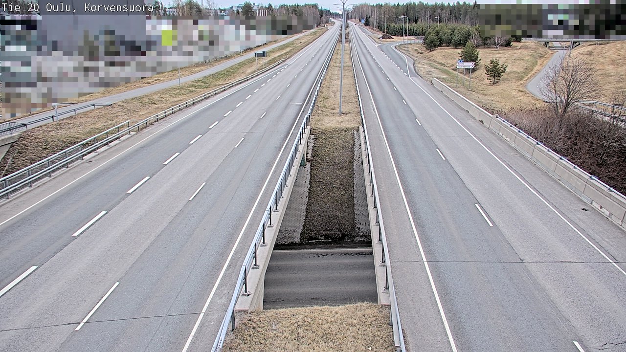 Kelikamerat Kuva Tie 20 Oulu Korvensuora, Oulu, Pohjois-Pohjanmaa