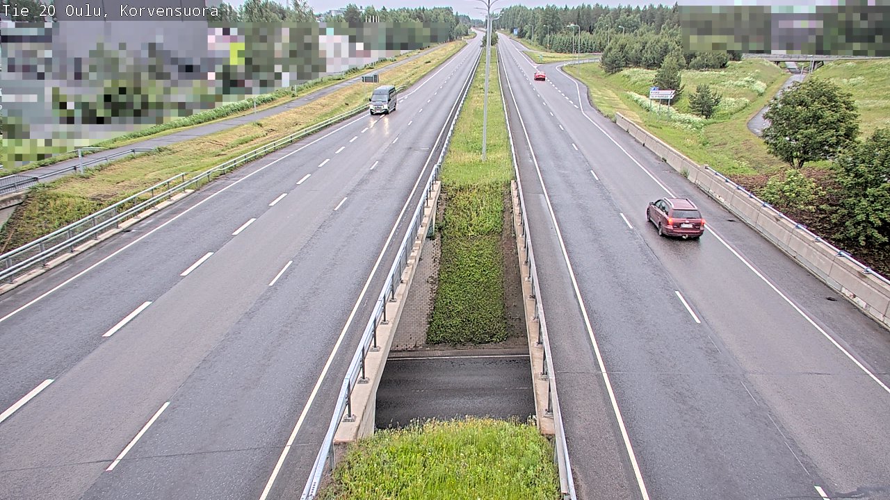 Kelikamerat Kuva Tie 20 Oulu Korvensuora, Oulu, Pohjois-Pohjanmaa