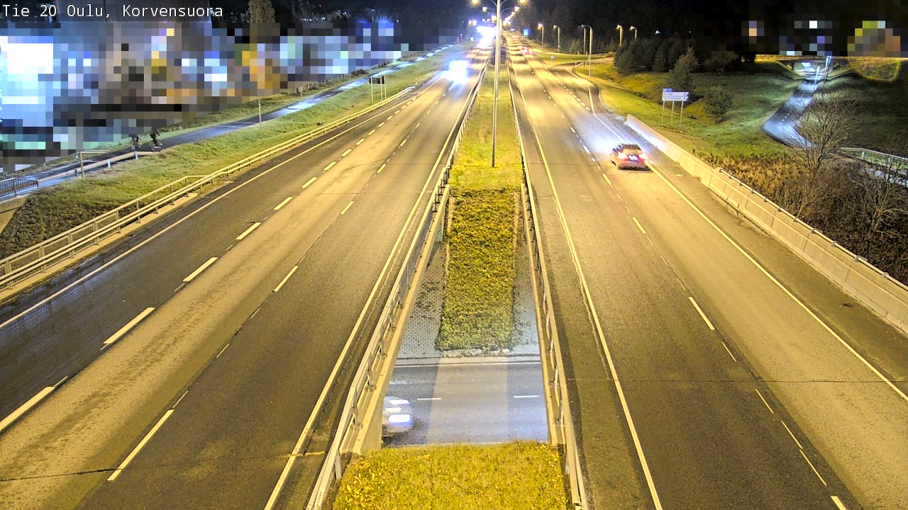 Kelikamerat Kuva Tie 20 Oulu Korvensuora, Oulu, Pohjois-Pohjanmaa