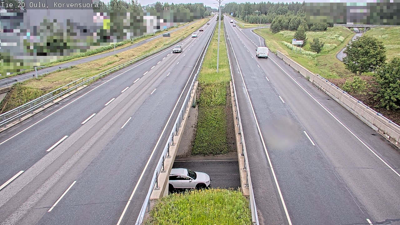 Kelikamerat Kuva Tie 20 Oulu Korvensuora, Oulu, Pohjois-Pohjanmaa