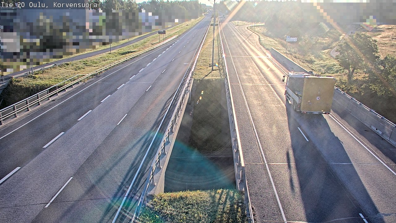 Weather Camera Image Väg 20 Uleåborg Korvensuora, Oulu, Pohjois-Pohjanmaa