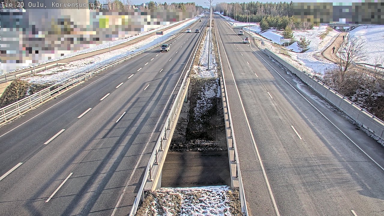 Kelikamerat Kuva Tie 20 Oulu Korvensuora, Oulu, Pohjois-Pohjanmaa