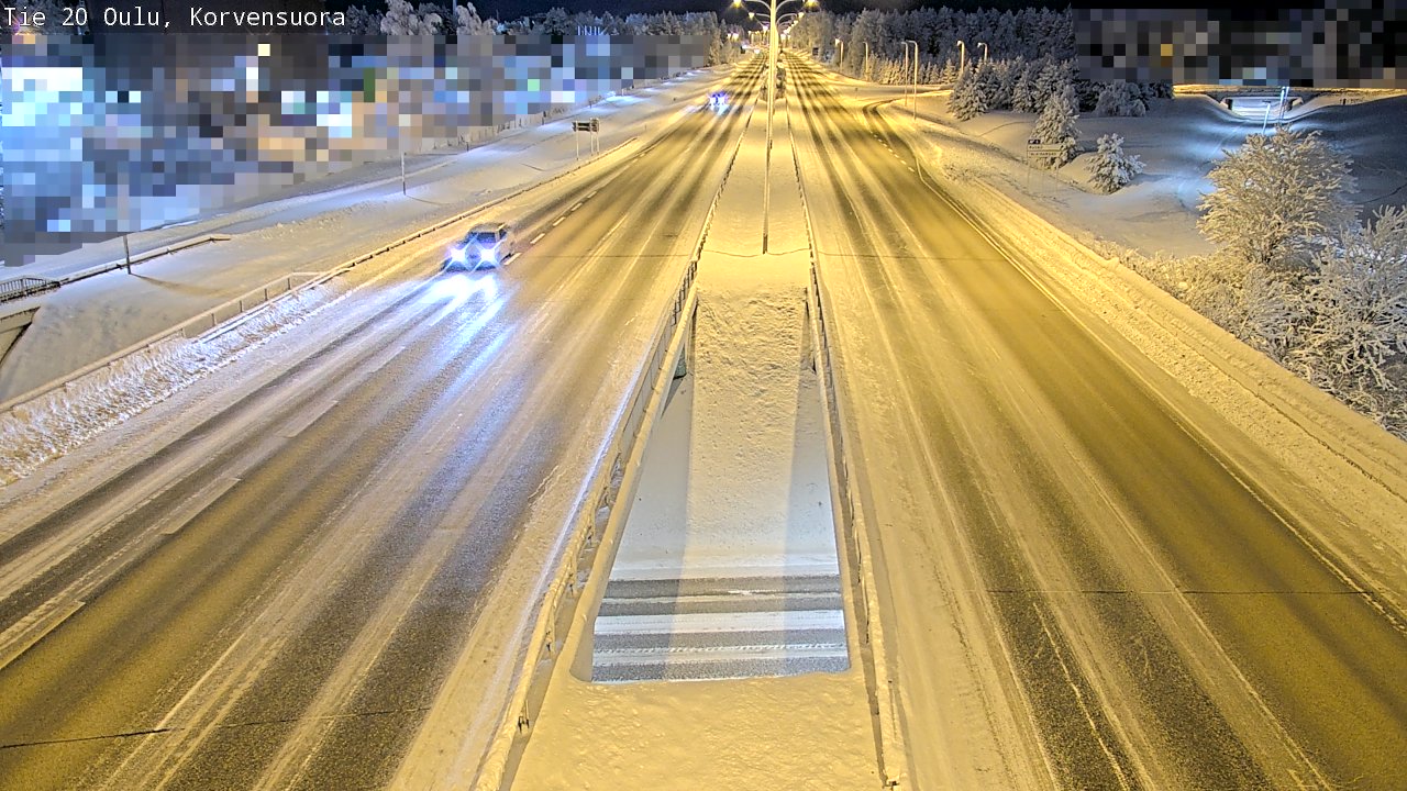 Kelikamerat Kuva Tie 20 Oulu Korvensuora, Oulu, Pohjois-Pohjanmaa