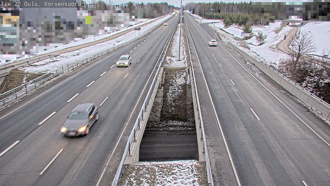 Kelikamerat Kuva Tie 20 Oulu Korvensuora, Oulu, Pohjois-Pohjanmaa