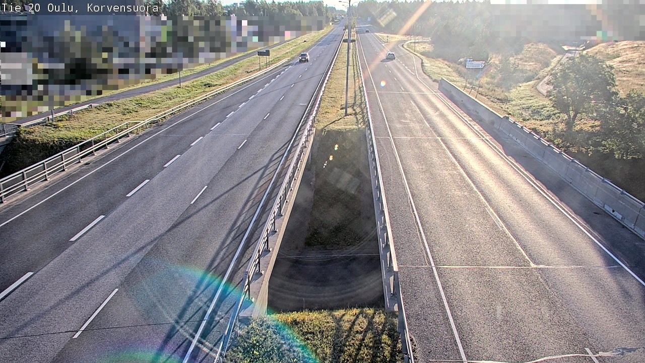 Weather Camera Image Road 20 Oulu Korvensuora, Oulu, Pohjois-Pohjanmaa