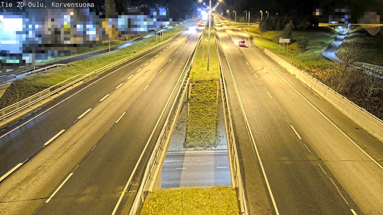 Kelikamerat Kuva Tie 20 Oulu Korvensuora, Oulu, Pohjois-Pohjanmaa