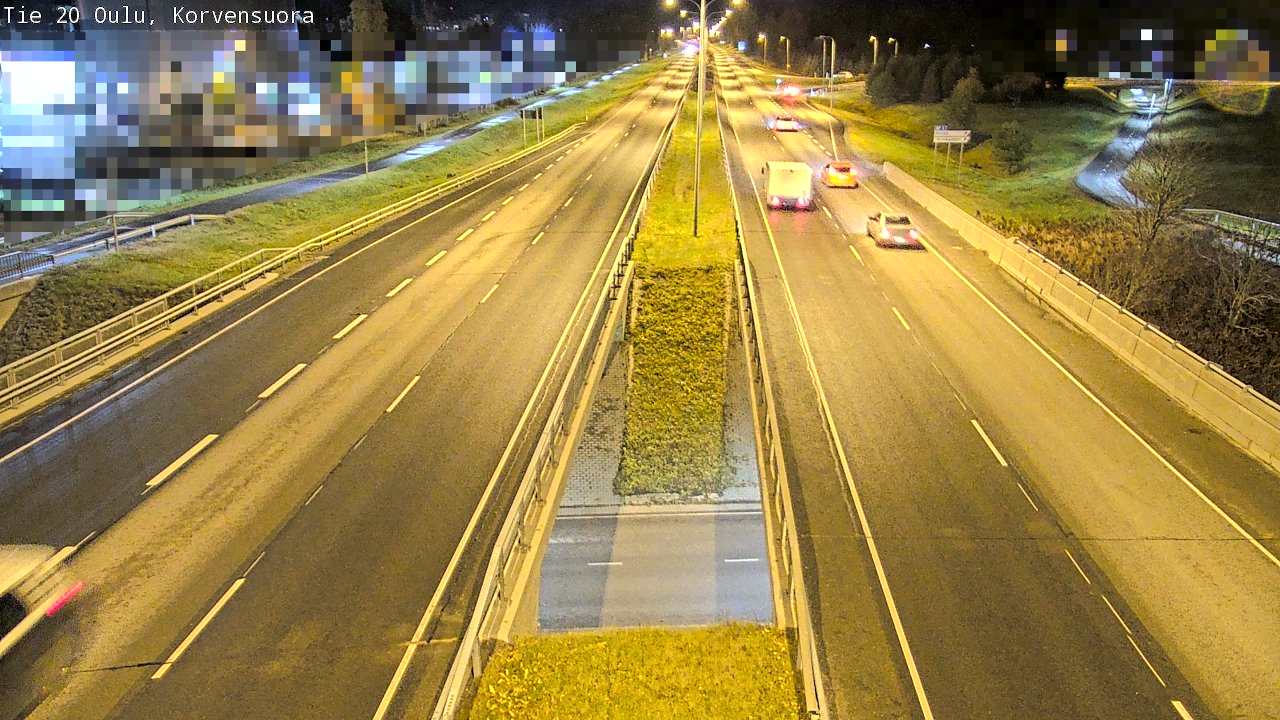 Kelikamerat Kuva Tie 20 Oulu Korvensuora, Oulu, Pohjois-Pohjanmaa