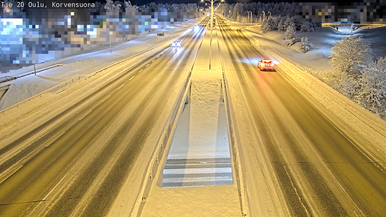 Kelikamerat Kuva Tie 20 Oulu Korvensuora, Oulu, Pohjois-Pohjanmaa