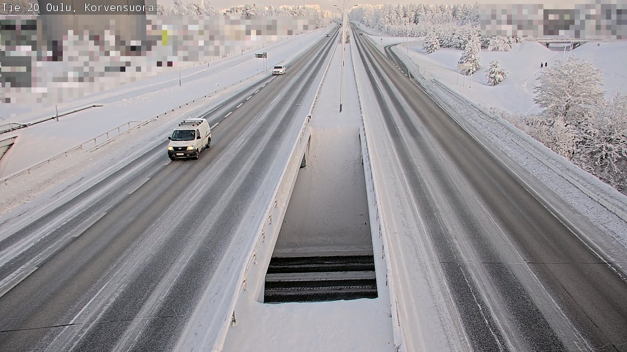 Weather Camera Image Road 20 Oulu Korvensuora, Oulu, Pohjois-Pohjanmaa