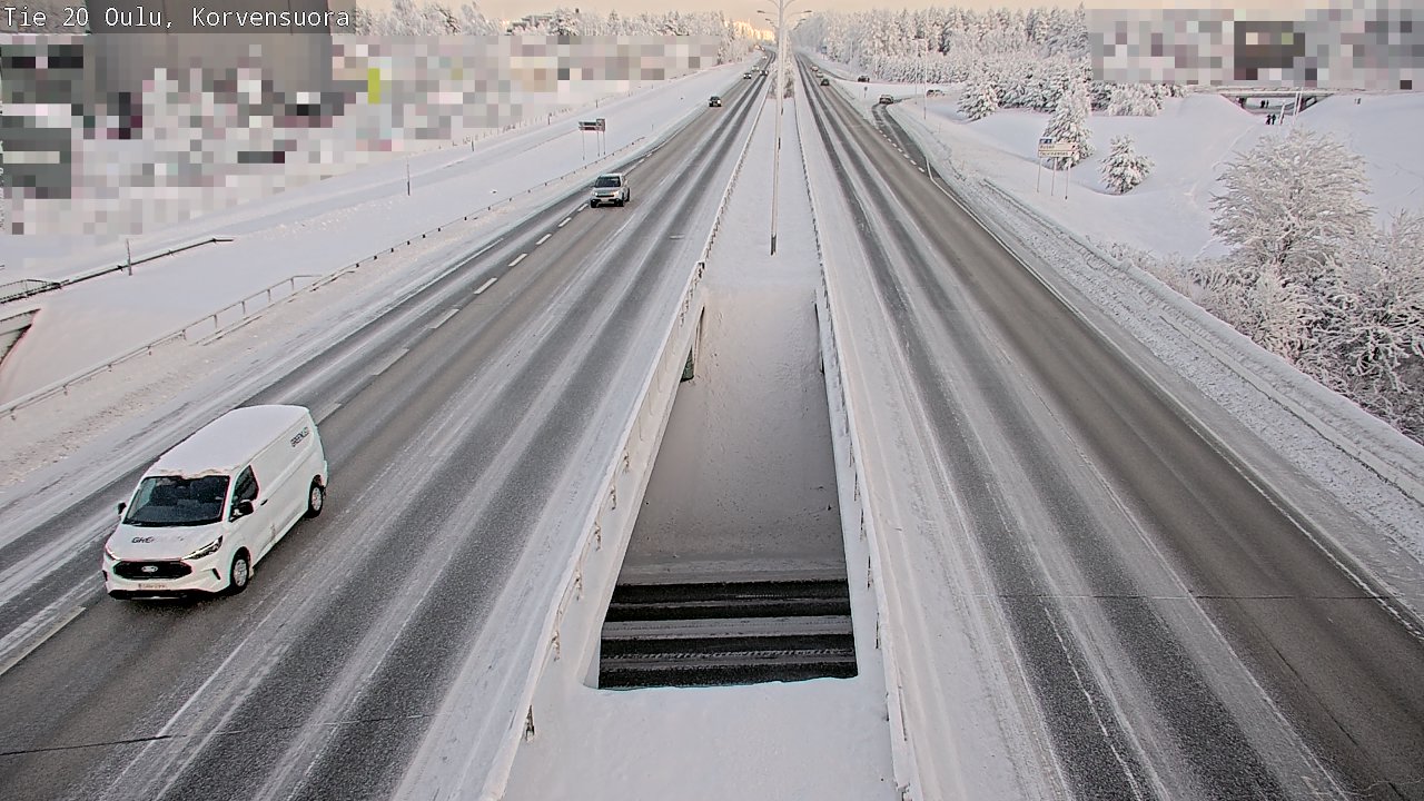 Weather Camera Image Road 20 Oulu Korvensuora, Oulu, Pohjois-Pohjanmaa
