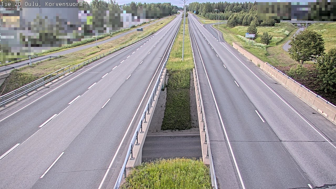 Weather Camera Image Road 20 Oulu Korvensuora, Oulu, Pohjois-Pohjanmaa