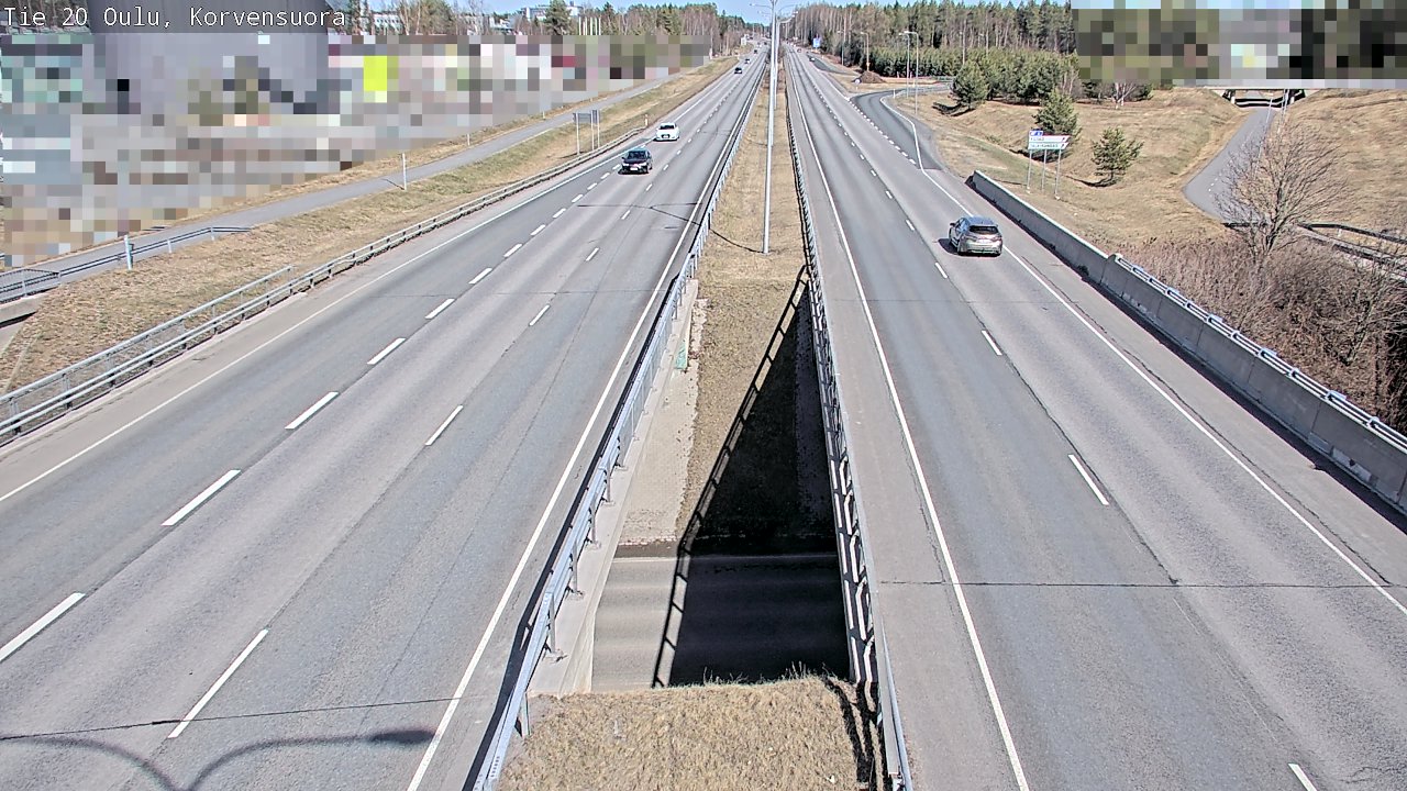 Weather Camera Image Road 20 Oulu Korvensuora, Oulu, Pohjois-Pohjanmaa